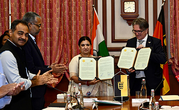 महाराष्ट्र व जर्मनी शिष्टमंडळ बैठक